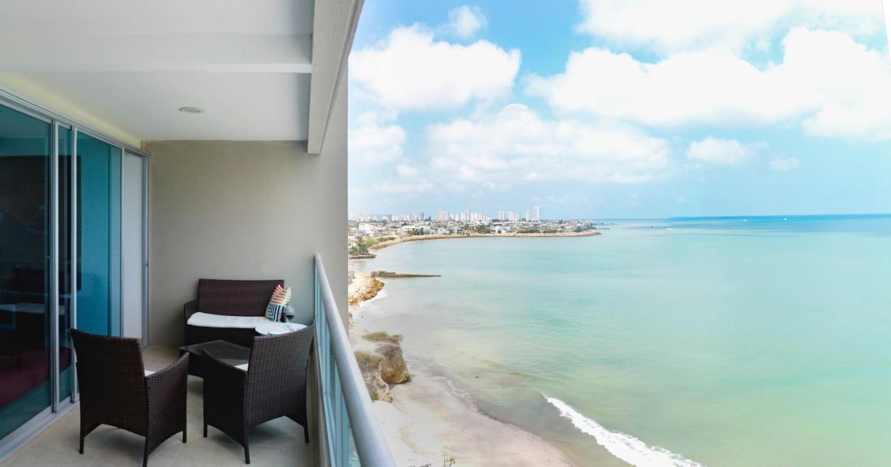 Lindo Departamento Al Pie De Playa Edificio Torre Oceanica Daire Salinas  Dış mekan fotoğraf